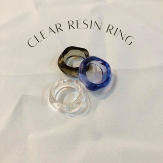 Femme.material - Clear resin ring