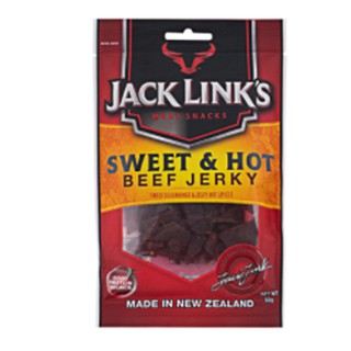 Jack Links Sweet and Hot Beef Jerky Meat Snacks 50g.From New Zealand แจ๊คลิงค์เนื้อปรุงรสสวีทแอนด์ฮอต 50กรัม