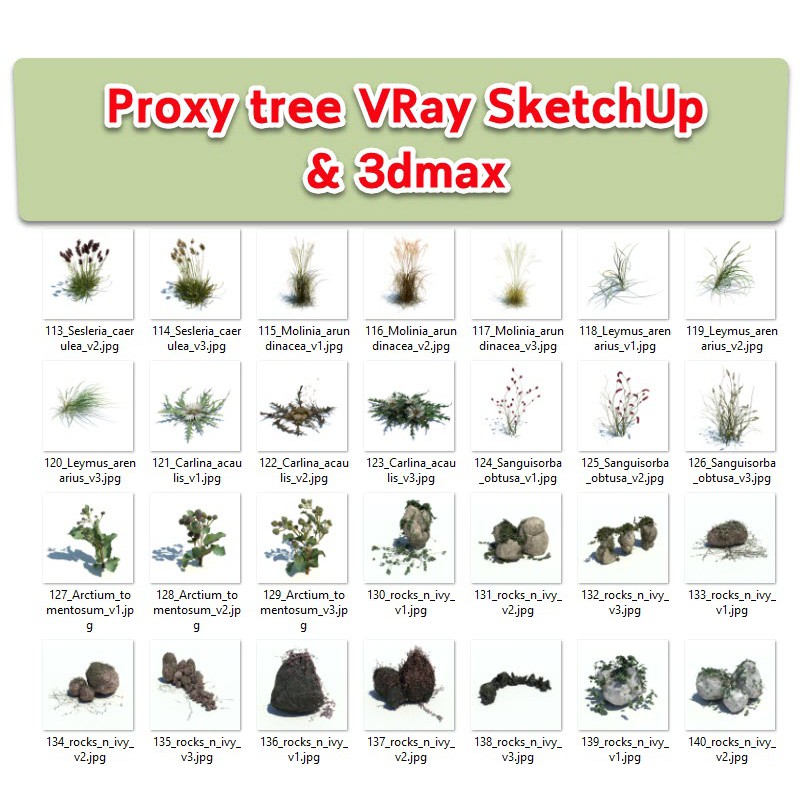 Proxy tree for VRay SketchUp & 3dMax (Archmodel v.126)