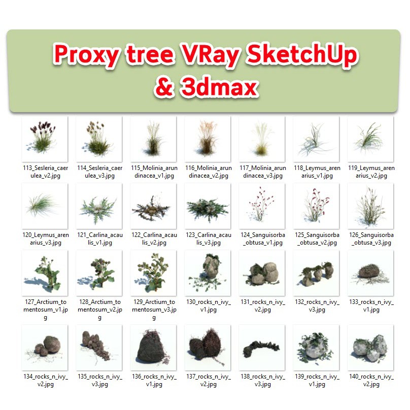 Proxy tree for VRay SketchUp &amp; 3dMax (Archmodel v.126)