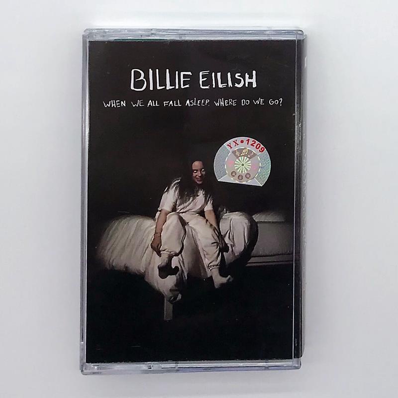 เทปคาสเซ็ท# ✟☬Billie Eilish Billie Eilish คอลเลกชั่น Jade Body Tape ใหม่ที่ยังไม่ได้เปิด