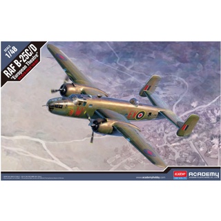 Scale Model โมเดลเครื่องบิน Academy Model 1/48 AC12339 RAF B-25C/D "EUROPEAN THEATRE"