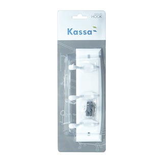 💥โปรสุดพิเศษ!!!💥 ขอแขวนผ้า 3 ขอ KASSA รุ่น KS-N016 ขนาด 38.5 x 7 x 9 ซม. สีขาว 🚚พิเศษ!!✅