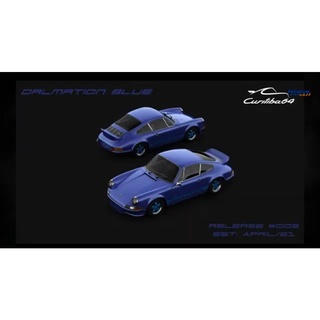 Curitiba64 x Timothy &amp; Pierre 1/64 : Porsche 911 Carrera RS 2.7 Dalmation Blue