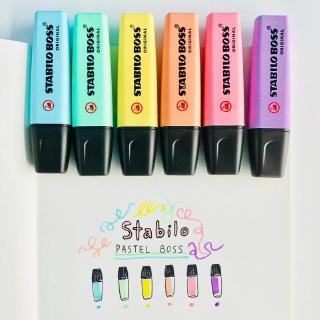 Penlab STABILO BOSS ปากกามาร์กเกอร์ไฮไลท์ สีพาสเทล 2/5 มม. 1 ชิ้น C6507