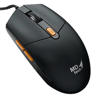 MD-TECH USB Optical Mouse  รุ่น MD-17  ขนาดเหมาะมือ ดีไซน์เหมาะสำหรับคนถนัดมือขวา และคนถนัดมือซ้าย