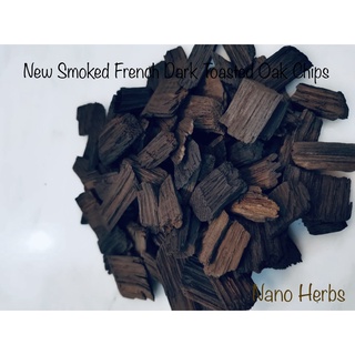 เกล็ดไม้โอ๊คฝรั่งเศส คั่วเข้ม รมควันแบบดั้งเดิม : TRADITIONAL MILDLY SMOKED French Dark Toasted Oak Chips: 50g