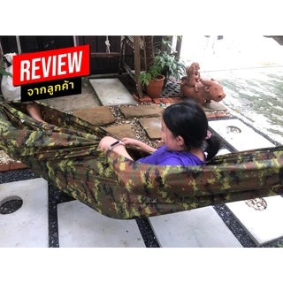 [ฟรีเชือกยาว 8 เมตร] เปลผ้าร่ม เปลนอน เดินป่า เปลสนาม แบบพกพา รับน้ำหนักได้มาก พับเก็บง่าย