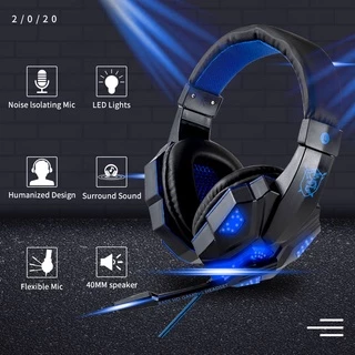 【พร้อมส่งจากไทย/COD】Gaming Headphone หูฟังเกม 3.5 มม. พร้อมไมโครโฟน สำหรับ PC แลปท็อป เกมเมอร์ LED Soyto 830 LED Stereo
