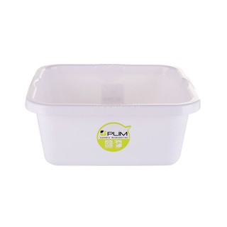 กะละมังเหลี่ยม PLIM 29 ซม. สีขาว SQUARE BASIN PLIM 29CM WHITE