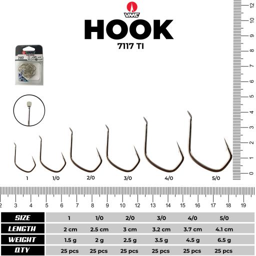 MATA วีเอ็มซี SLOW JIGGING SQUARE HOOK 7117