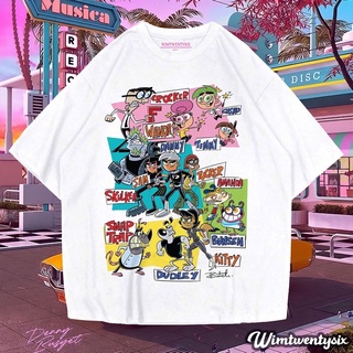 [S-5XL]เสื้อยืด พิมพ์ลายการ์ตูน NETWORK FAIRLY ODDPARENTS VINTAGE