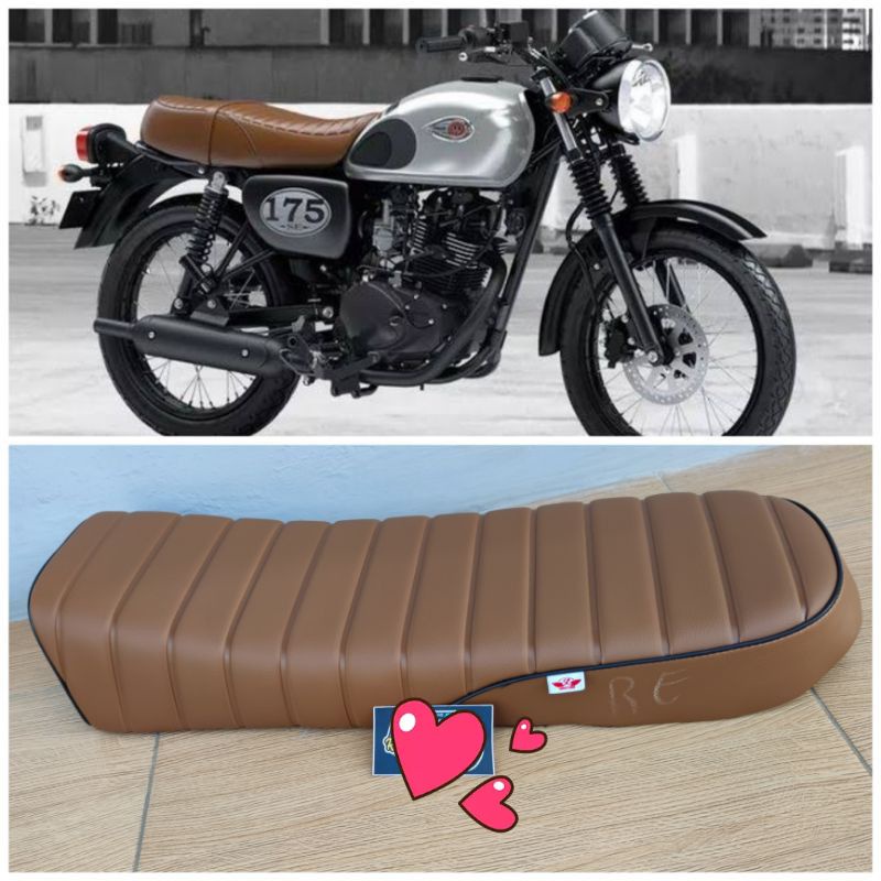 เบาะ w175 kawasaki w175 แบบกําหนดเองเพียงติดตั้ง