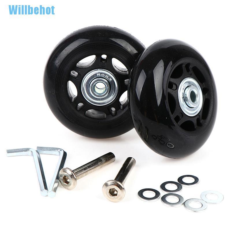 (Willbehot) อะไหล่ซ่อมแซมล้อกระเป๋าเดินทาง 68 มม. 2 ชุด