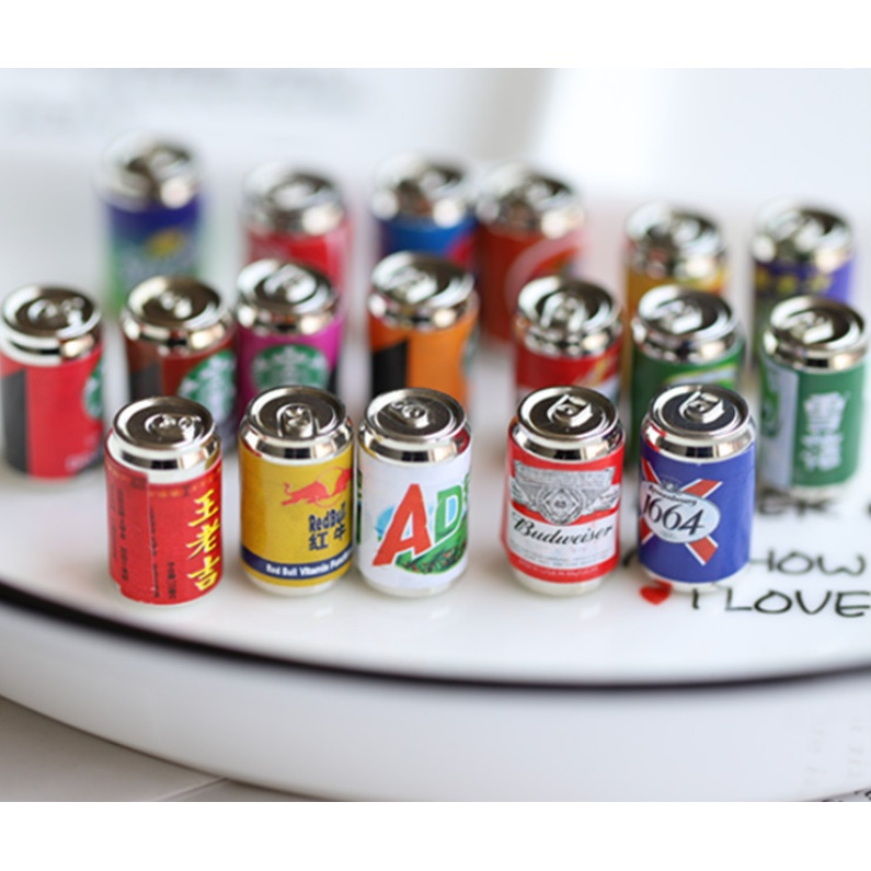 (🇹🇭พร้อมส่ง)ขวดเครื่องดื่มจิ๋ว ของเล่นจิ๋ว ของจิ๋ว โมเดลขวดเครื่องดื่มจิ๋ว มีหลายแบบให้เลือก พร้อมส่ง