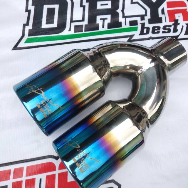ท่อไอเสียรถยนต์เผาแล้ว Double 5Zigen