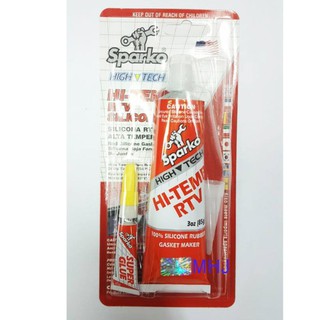 Sparko กาวแดง กาวปะเก็นสีแดงกาวปะเก็นแดง HI-TEMP SILICONE ขนาด85กรัม