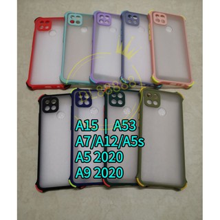 ✨พร้อมส่งใน🇹🇭✨(9สี)​เคสขอบนิ่มหลังแข็งขุ่นคลุมกล้อง For Oppo A15 / A53 / A7 / A12 / A5S / A5 2020 / A9 2020 / A94