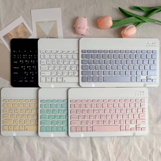 คีย์บอร์ดบลูทูธ มาใหม่ Bluetooth keyboard คีย์บอร์ดบลูทูธ,เมาส์บลูทูธ,คีย์บอร์ด ใช้ได้สำหรับ i 0 S/Android พร้อมจัดส่ง