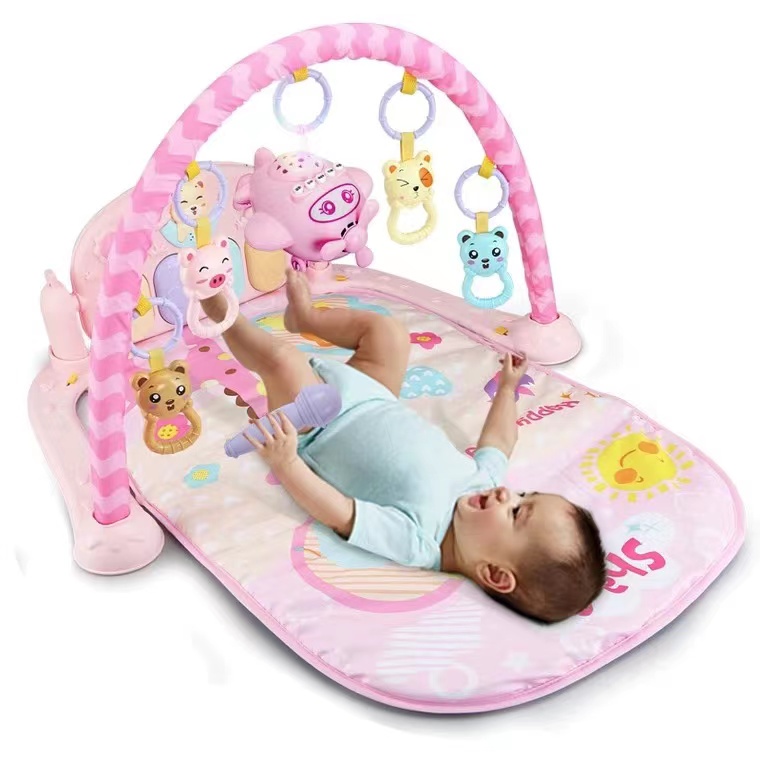 เพลยิม ลายสัตว์ สุดน่ารัก โมบายกล่อมนอน เลื่อนตามเสียงเพลง เพลยิมผ้า ที่นอนดนตรี，เปล, มัลติฟังก์ชั่น, การศึกษา