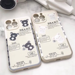 เคสโทรศัพท์มือถือ ซิลิโคนนุ่ม ลายหมีน้อย สําหรับ Samsung Galaxy A01 Core A02 A02S A11 A31 A21S A51 A71 4G A12 A32 A52 A72 4G 5G S20 FE S21 S30 Plus 5G