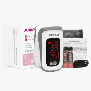 (พร้อมส่ง) PULSE OXIMATER เครื่องวัดออกซิเจนปลายนิ้ว JUMPER JPD-500E