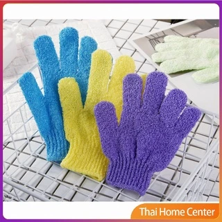ถุงมืออาบน้ำ ถุงมือขัดผิวอาบน้ำ ขจัดเซลล์ผิวเก่า พร้อมส่ง ผ้าขนหนูอาบน้ำ Glove-style bath towel