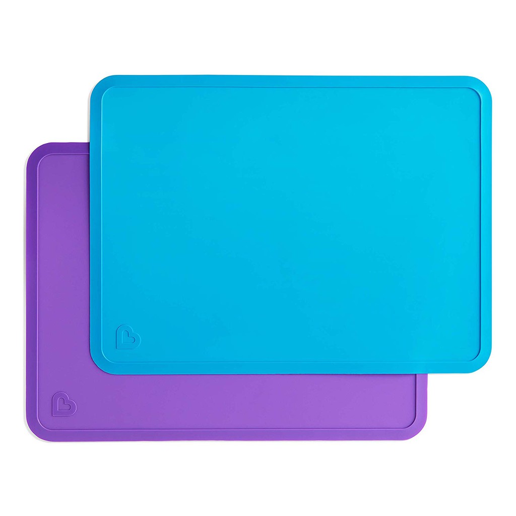 Munchkin : MNK21151 แผ่นรองอาหาร Spotless Silicone Placemats - 2pk.