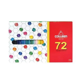 สีไม้ colleen ดินสอสีไม้ คอลลีน สีธรรมดา/นีออน 12/24/36/48/60/72 สี #775 (หัวเดียว) , #787 (สองหัว)
