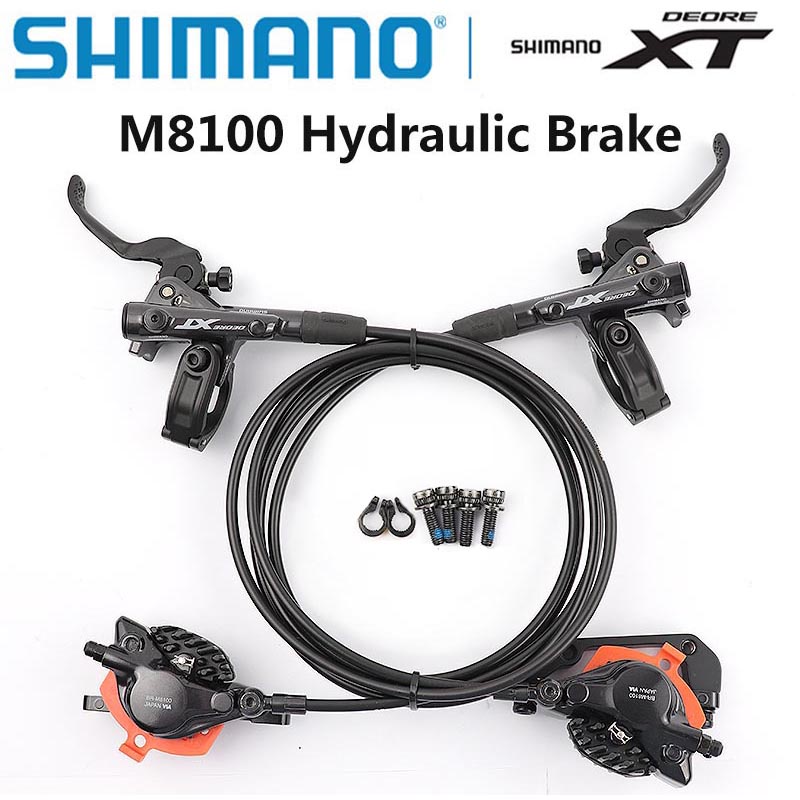 Shimano Deore XT M8100 ดิสก์เบรกจักรยานเสือภูเขาดิสก์เบรกไฮดรอลิก MTB ICE-TECH ซ้ายและขวา 800/900 มม. 1500/1600 มม.