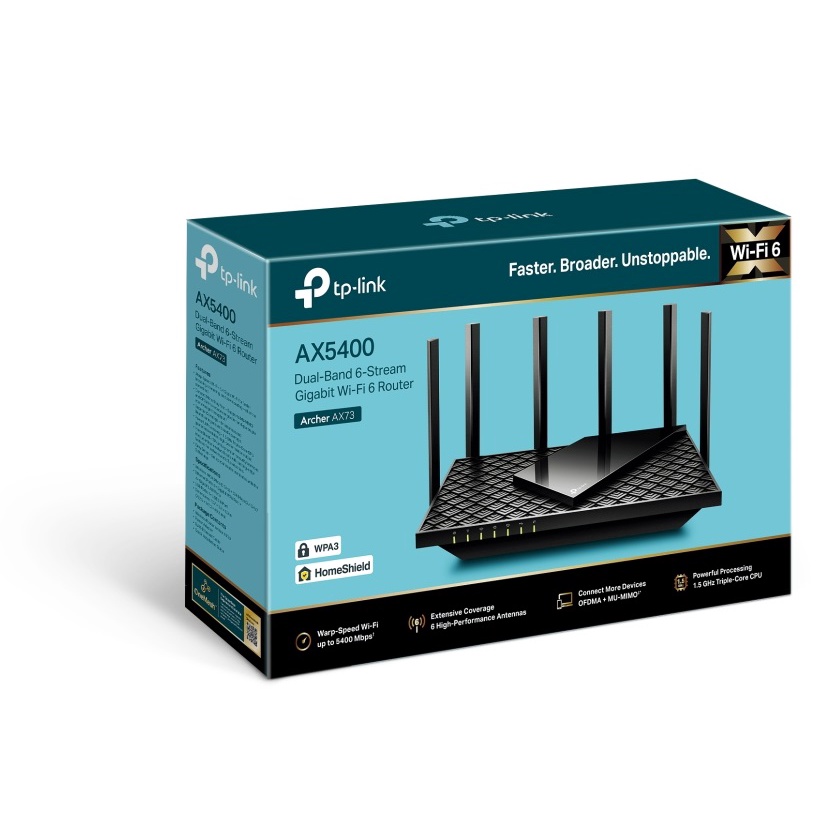 TP-LINK ARCHER-AX73 AX5400 Dual-Band Gigabit Wi-Fi 6 Router