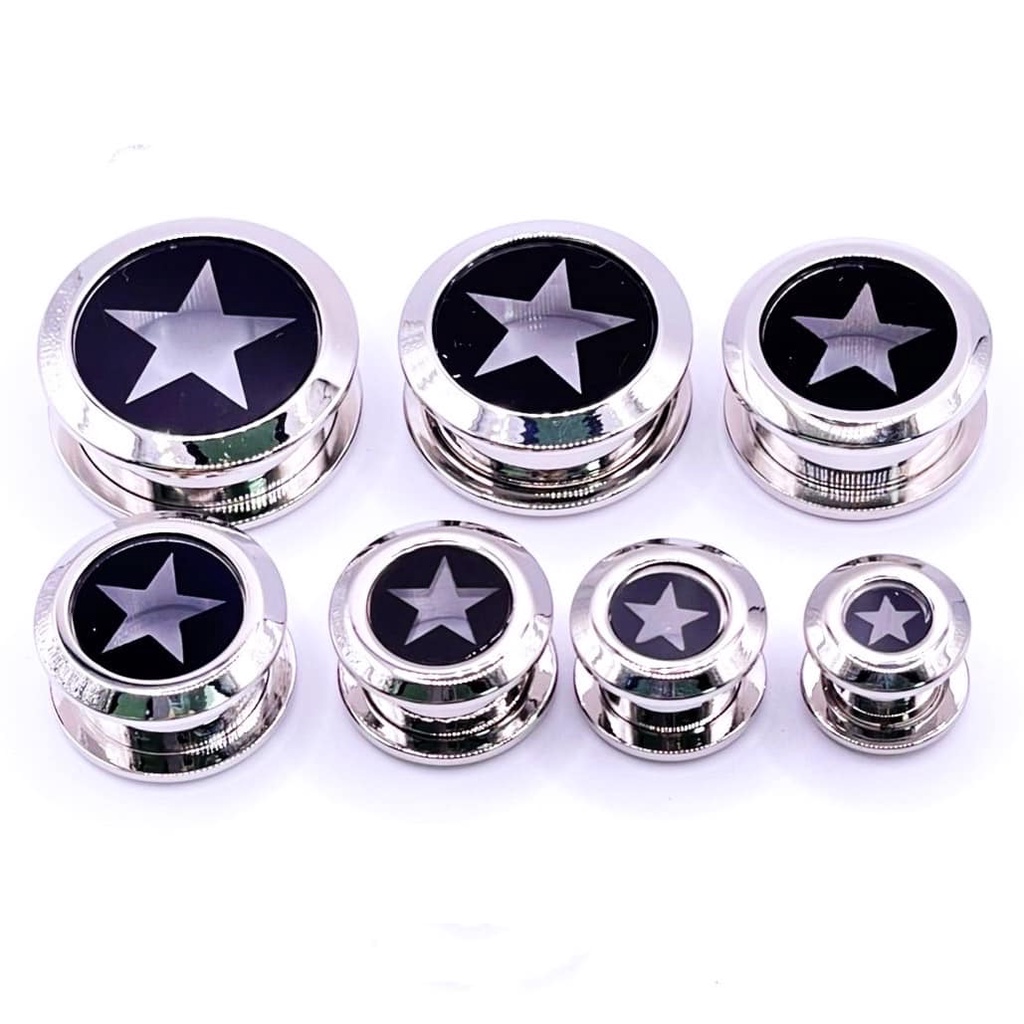 ⚡ จิวหูตาไก่ จิวตาไก่ จิวระเบิด ดาว ทำจาก สแตนเลส แท้ งานพรีเมี มีขนาดตั้งแต่ 8มิล-20มิล มีความคงทน สีไม่หลุดลอก ไม่หมอง - รูปที่ 5