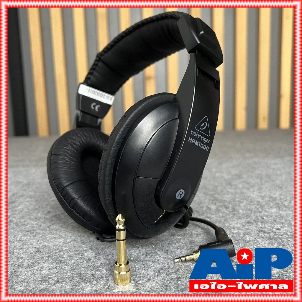 BEHRINGER HPM 1000 -bk หูฟังสีดำ HEADPHONE HPM-1000 หูฟังครอบหู หูฟังมอนิเตอร์ HPM1000 เอไอ-ไพศาล