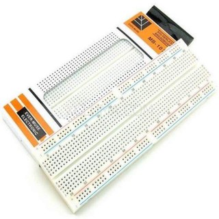 โฟโต้บอร์ด บอร์ดทดลอง Breadboard 830 Point Solderless PCB Bread Board MB-102 Test Develop DIY 1 ชิ้น