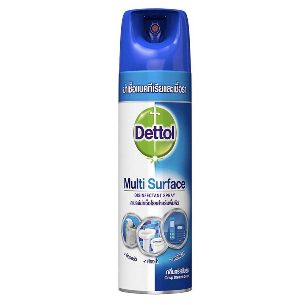 Dettol Multi Surface Spray 225ml. เดทตอล สเปรย์ สเปรย์ฆ่าเชื้อโรคอเนกประสงค์ (พร้อมส่ง)