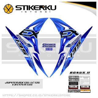 Exciter 135 EX Edition 1 GRUNGE JUPITER MX 135 EXCITER 135 LC 135 RC STRIPING STICKER STOCK DECAL STICKER Variation 2010-2015 MX135 EX 1 GRUNGE Stickerku 2