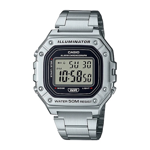 Casio Standard นาฬิกาข้อมือ สายสแตนเลส รุ่น W-218HD,W-218HD-1A,W-218HD-1AVDF
