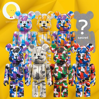 gachabox แบบสุ่ม Bearbrick BAPE CAMO series 2  A BATHING APE 28th Anniversary 100% แบร์บริค พร้อมส่ง สุ่ม เบพ เบฟ