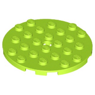 [127] ชิ้นส่วนเลโก้ Lego Part Plate, Round 6 x 6 with Hole(11213) ราคา/ชิ้น