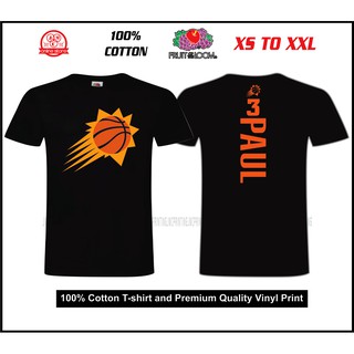 เสื้อขาว - ฟีนิกซ์ ซันส์ เอ็นบีเอ คริส พอล #3 ผลไม้จากเสื้อยืดผ้าฝ้าย 100%