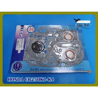 HONDA CB250 K1 K2 K3 K4 year 1973-1975 ENGINE GASKET COMPLETE SET "NON ASBESTOS"  // ปะเก็นเครื่อง ชุดใหญ่ ไม่มีแร่ใยหิน