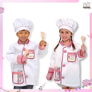 ชุดคอสเพลย์อาชีพในฝันชุดเชฟทำอาหารตัวน้อยแบรนด์ Melissa &amp; Doug - Chef Role Play Costume Se