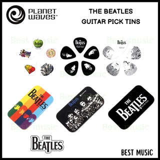 PLANET WAVES THE BEATLES GUITAR PICK TINS Medium gauge (.70mm), 15-Pack / 1 กล่องมีปิ๊ก 15 ตัว