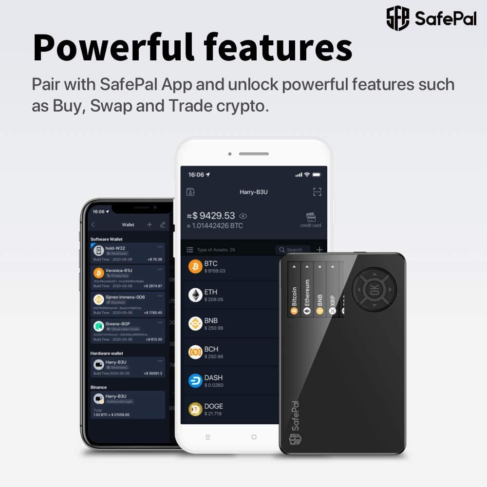 SafePal S1 กระเป๋าฮาร์ดแวร์เก็บ bitcoin hardware wallet (ของแท้ 100% รับประกัน 1ปี)