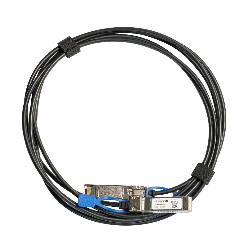 Mikrotik SFP  XS+DA0003 Direct attach cable that supports not only SFP 1G and SFP+ 10G, but also the