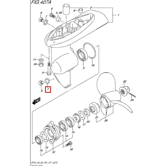 59178-97J00-000 GASKET, DRAIN PLUG ปะเก็น เครื่องยนต์เรือซุซุกิ Suzuki Outboard 59178-97J00 5917897J00000