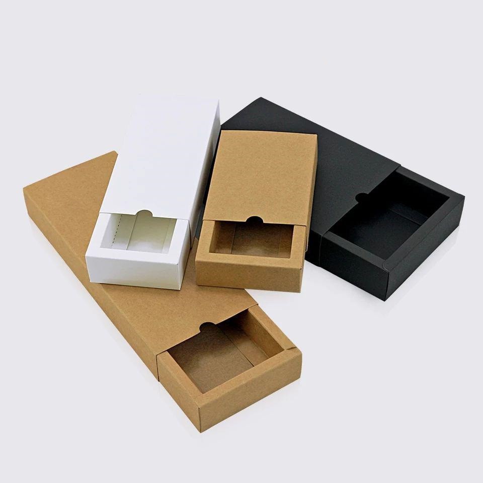 15pcs min. bundle - Paper Drawer box/ kraft box/ Gift packing box/ sliding box/ courier goods packin