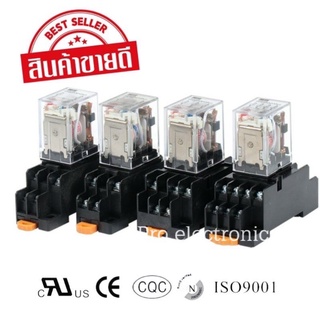 แหล่งขายและราคาดีที่สุด MY2 RELAY MY2N รีเลย์  5A  12VDC , 24VDC,48VDC110V, 220VAC +Socket ได้ทั้งชุดอาจถูกใจคุณ