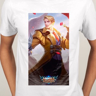 เกม Mobile Legends เสื้อยืดคอกลมแขนสั้นผู้ชาย | เสื้อยืด ชุดลำลอง | เสื้อยืดเกมมิ่ง