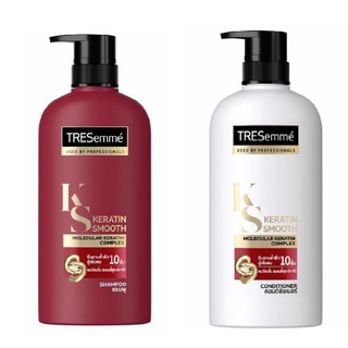 TREsemme Keratin Smooth Shampoo เทรซาเม่ เคราติน สมูท แชมพู 425 มล.